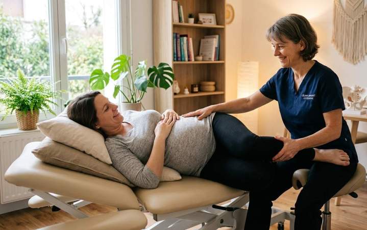 Ostéopathe grossesse, Guétary